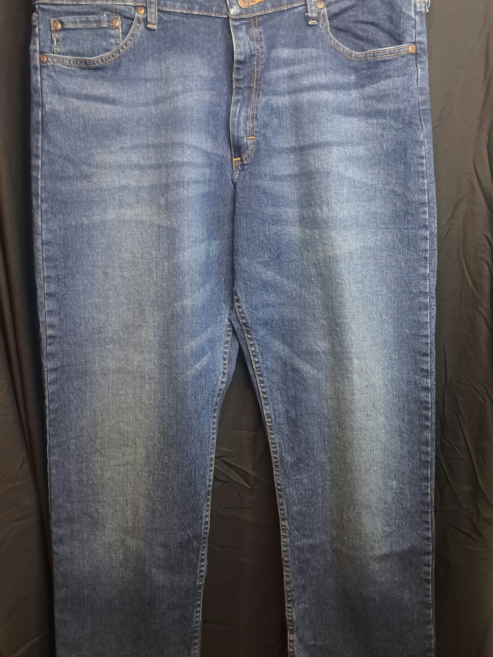 Wrangler Men's Straight-Leg Blue Denim Jeans